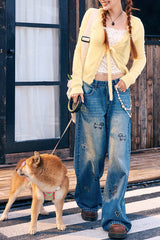Pawfect Walk Wide Jeans