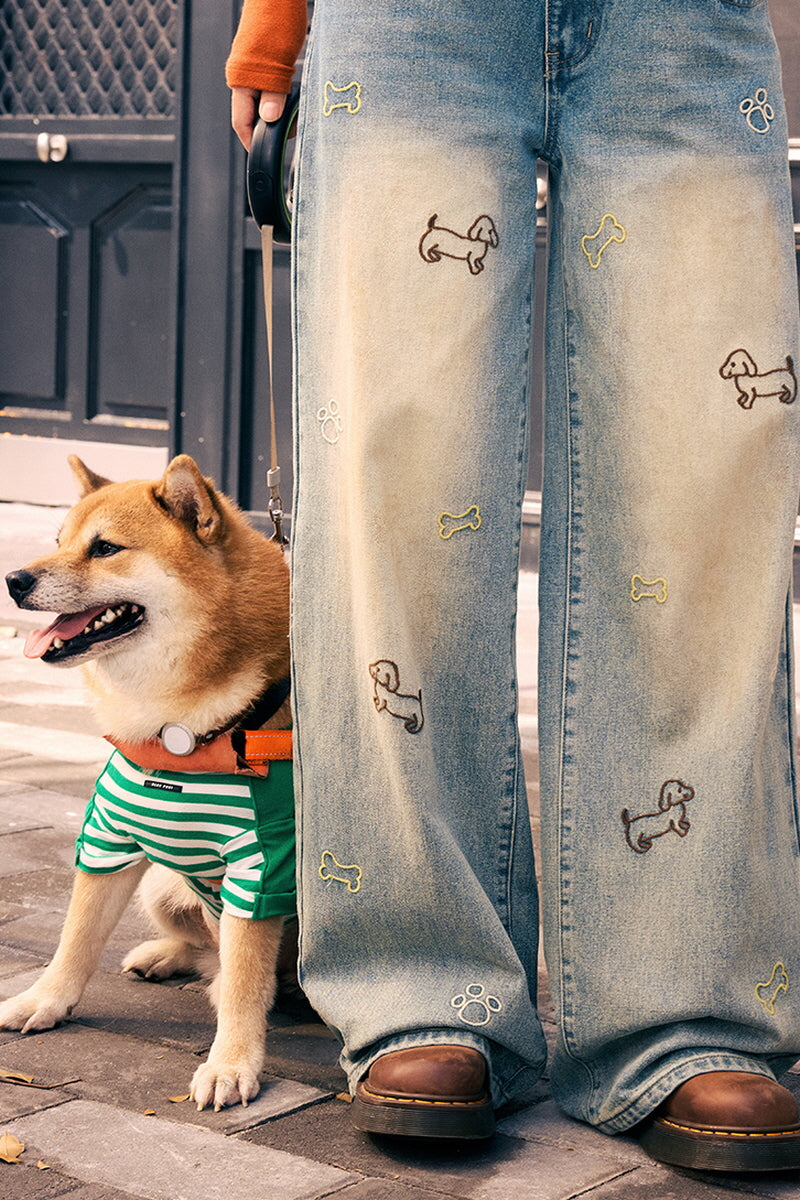Pawfect Walk Wide Jeans