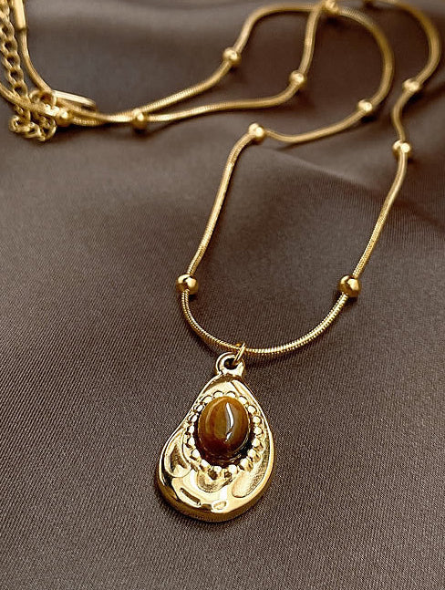 Tiger Eye Aura Necklace