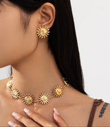 Solar Diva Earrings & Necklace Set