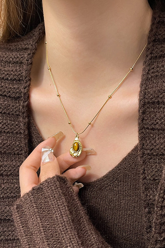 Tiger Eye Aura Necklace