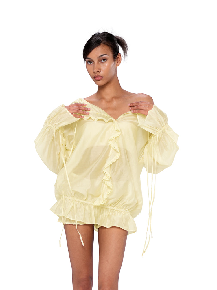 Lemon Whip Ruffle Set