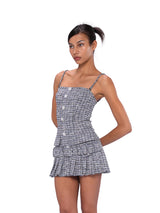 [Pre-sale]Tweed Button-Up Mini Dress