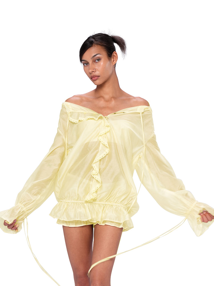 Lemon Whip Ruffle Set