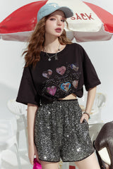 Disco Pop Sequin Shorts