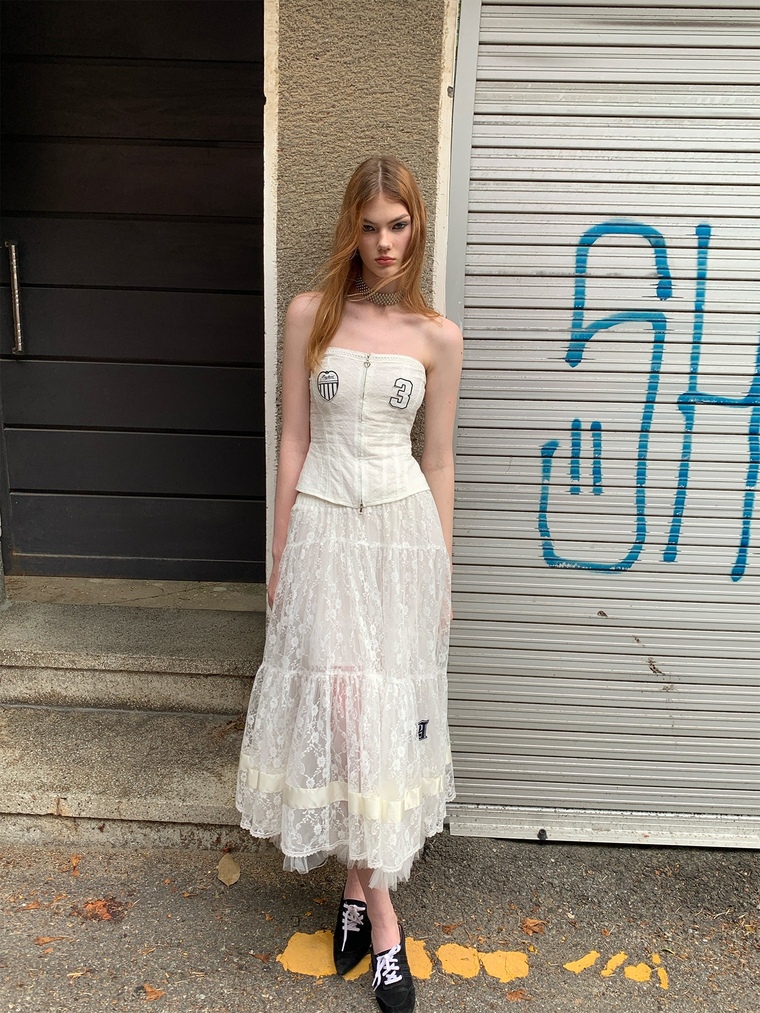 Ballet Mesh Lace Skirt