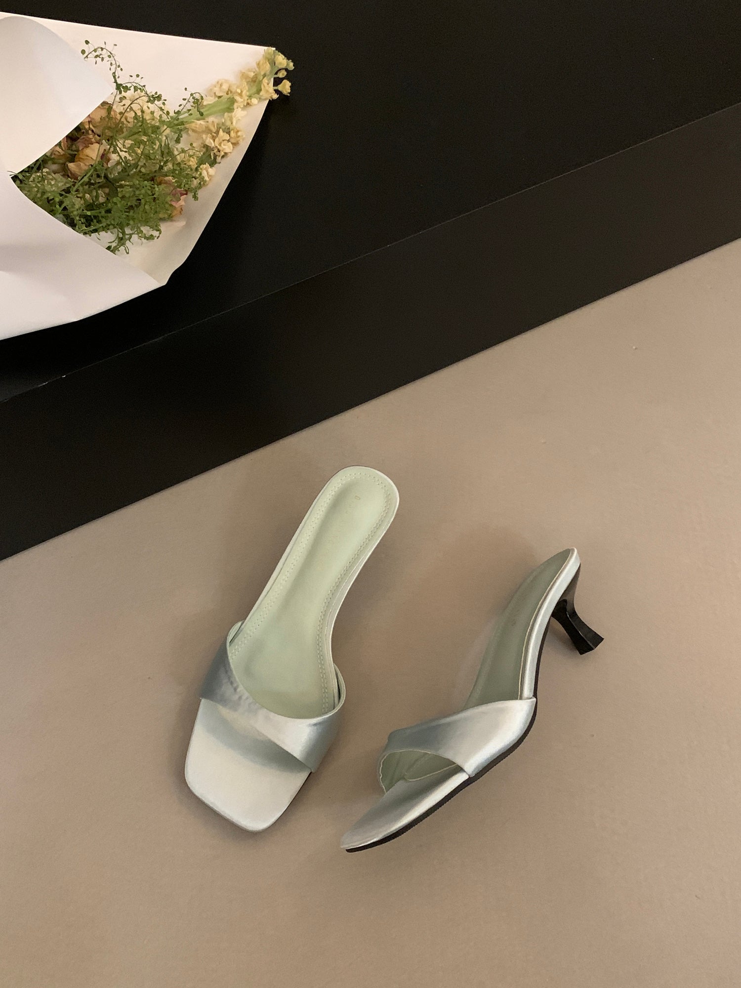 Satin Band Mules