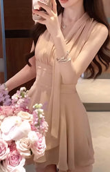 Moonlit Romance Chiffon Dress