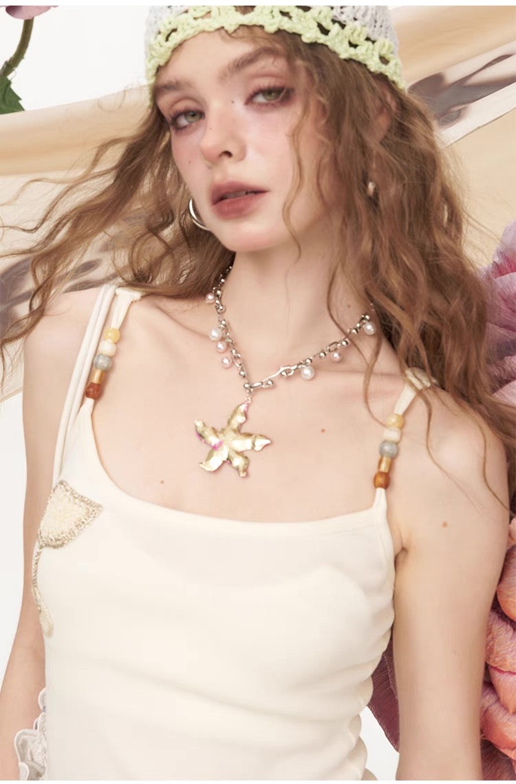 Metal Flower Necklace