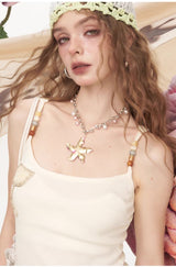 Metal Flower Necklace