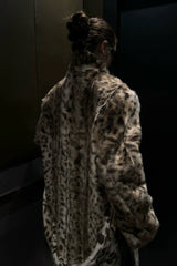 Noir Safari Faux Fur Coat