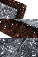 Velvet Sequin Party Midi Skirt