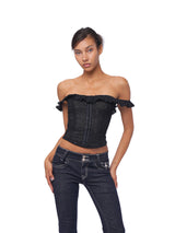 [Pre-sale] Gothic Sugar Off-Shoulder Top