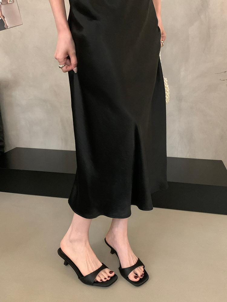 Satin Band Mules