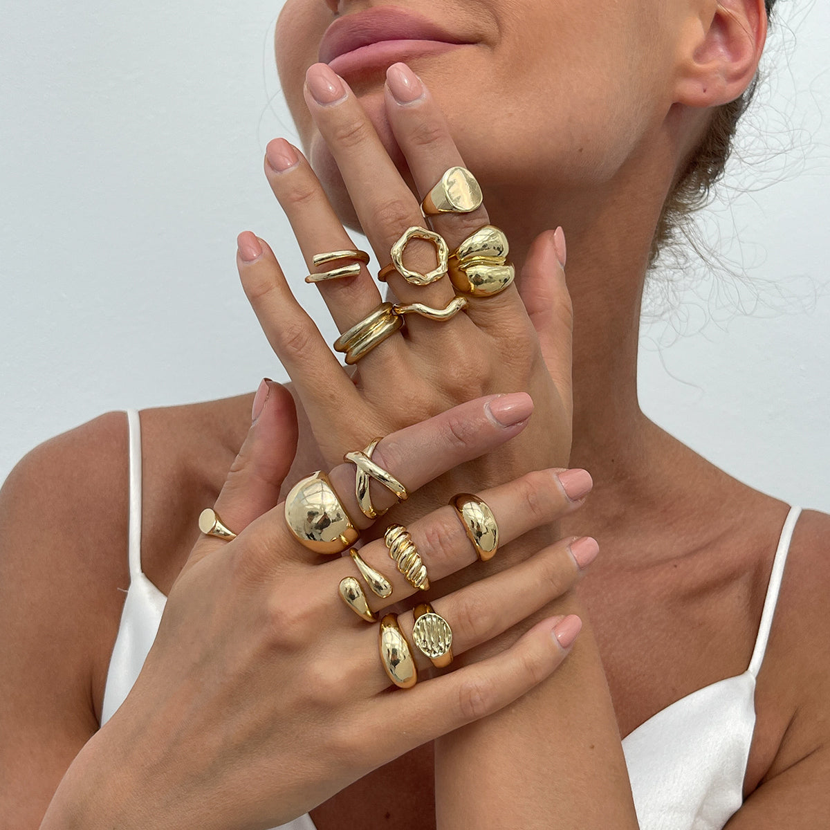Golden Hour 14-Piece Ring Set