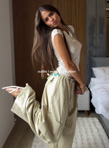 Sand Drift Utility Wide Pants