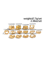 Golden Hour 14-Piece Ring Set