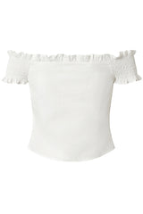 [Pre-sale] Everyday Romantic Off-shoulder Shirring Top