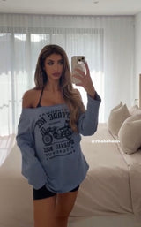 Rebel Oversized Off-Shoulder Tee