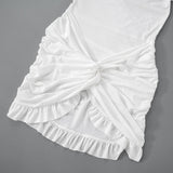 Draped Ruched Allure Mini Dress