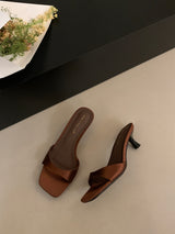 Satin Band Mules