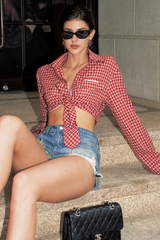 Retro Luxe Crop Shirt