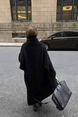 Over-Knee Cocoon Knit Coat