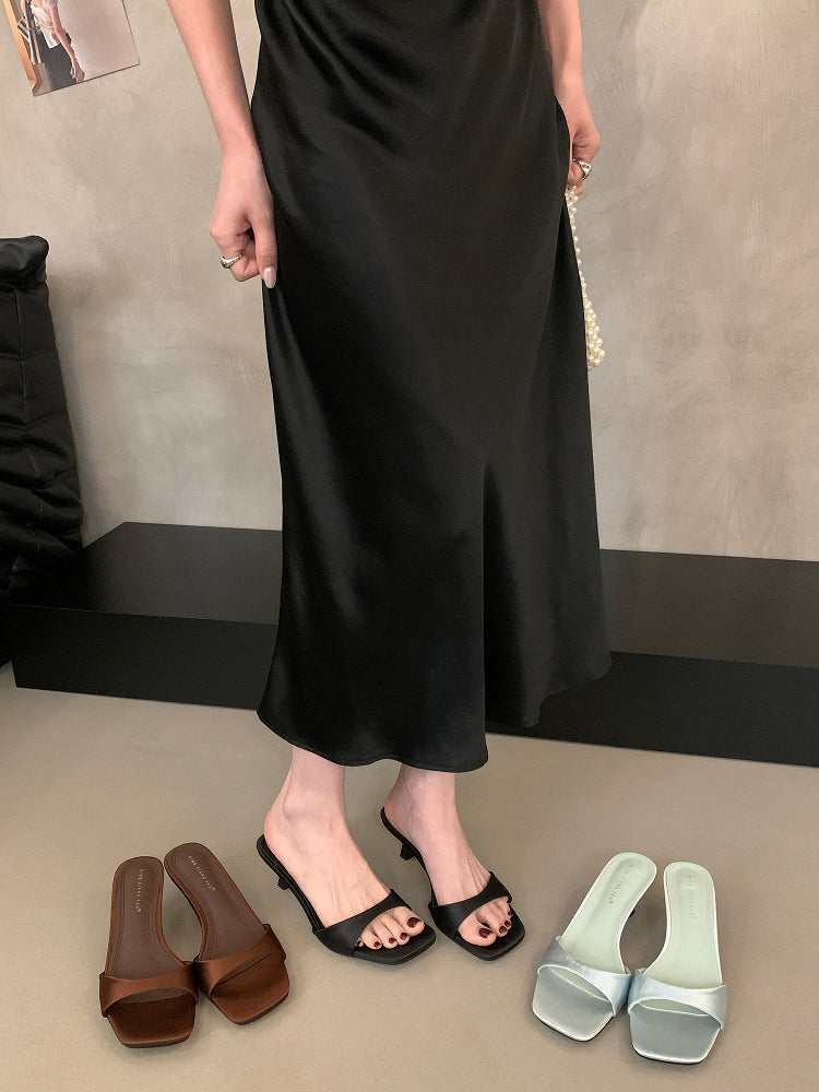 Satin Band Mules