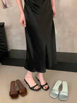 Satin Band Mules