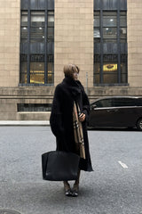 Over-Knee Cocoon Knit Coat