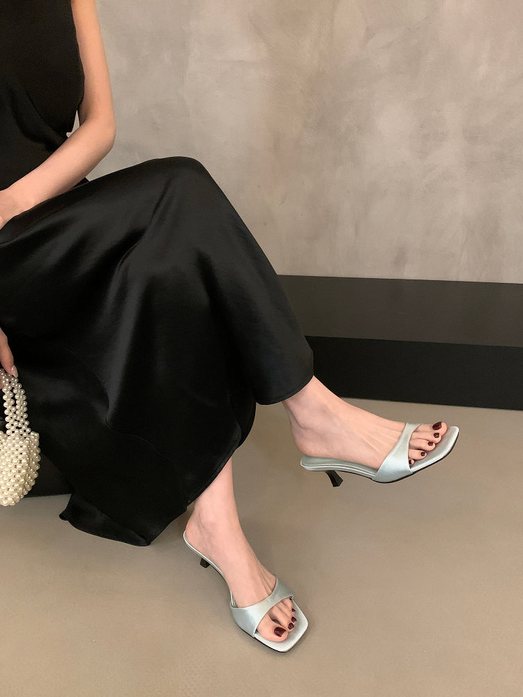 Satin Band Mules