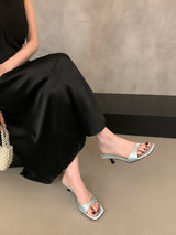 Satin Band Mules