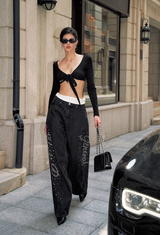 Galaxy Gleam Wide-Leg Jeans