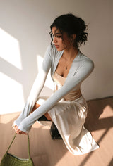 Sunset Rose Butterfly Maxi Skirt