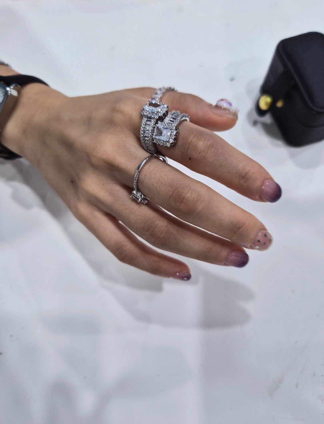 Twin Blaze Diamond Ring