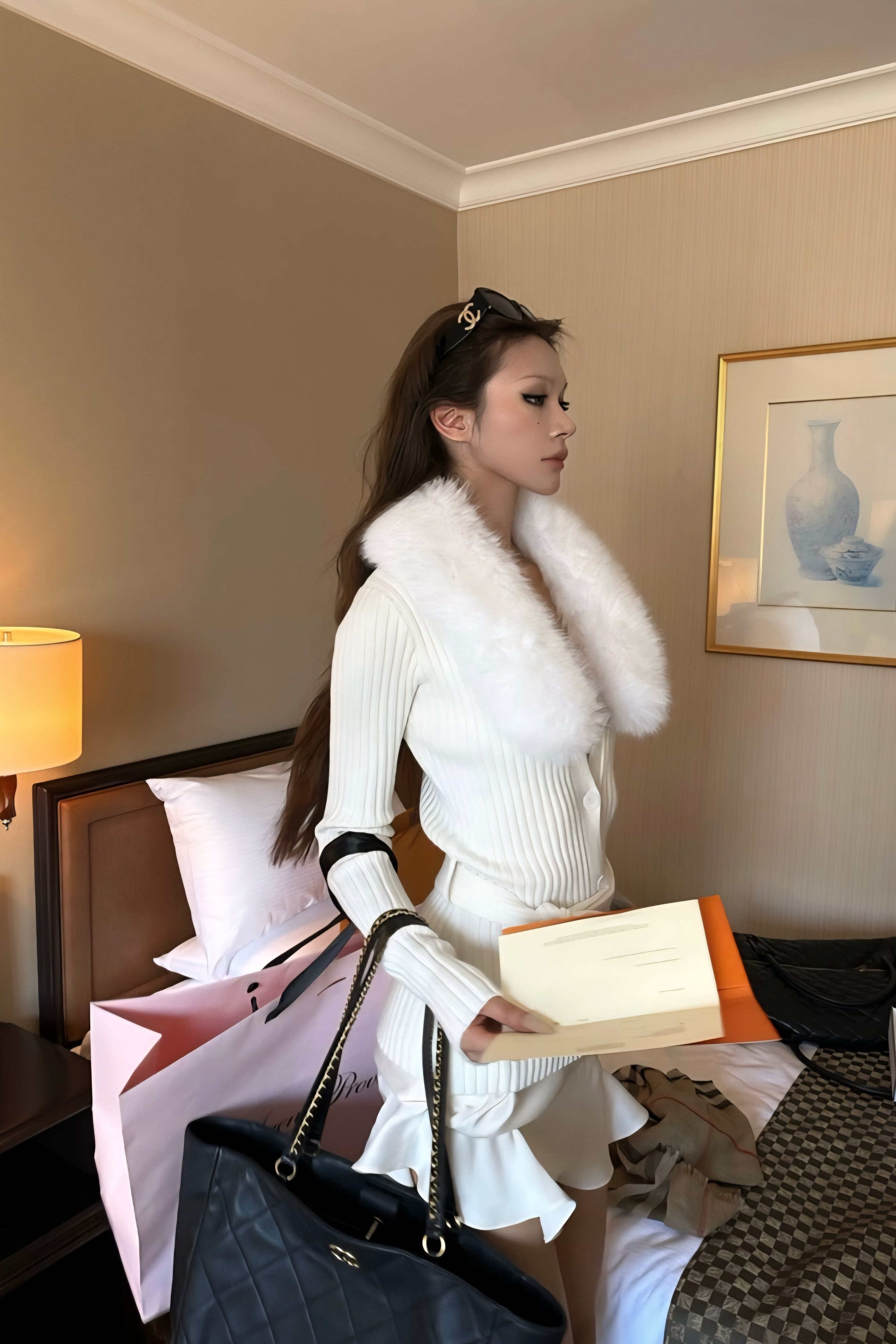 Snow Bunny Cardigan Set