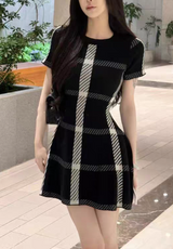 Sweet Check Flare Dress