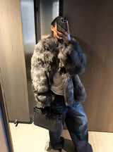 Ash Grey Royal Fur Coat