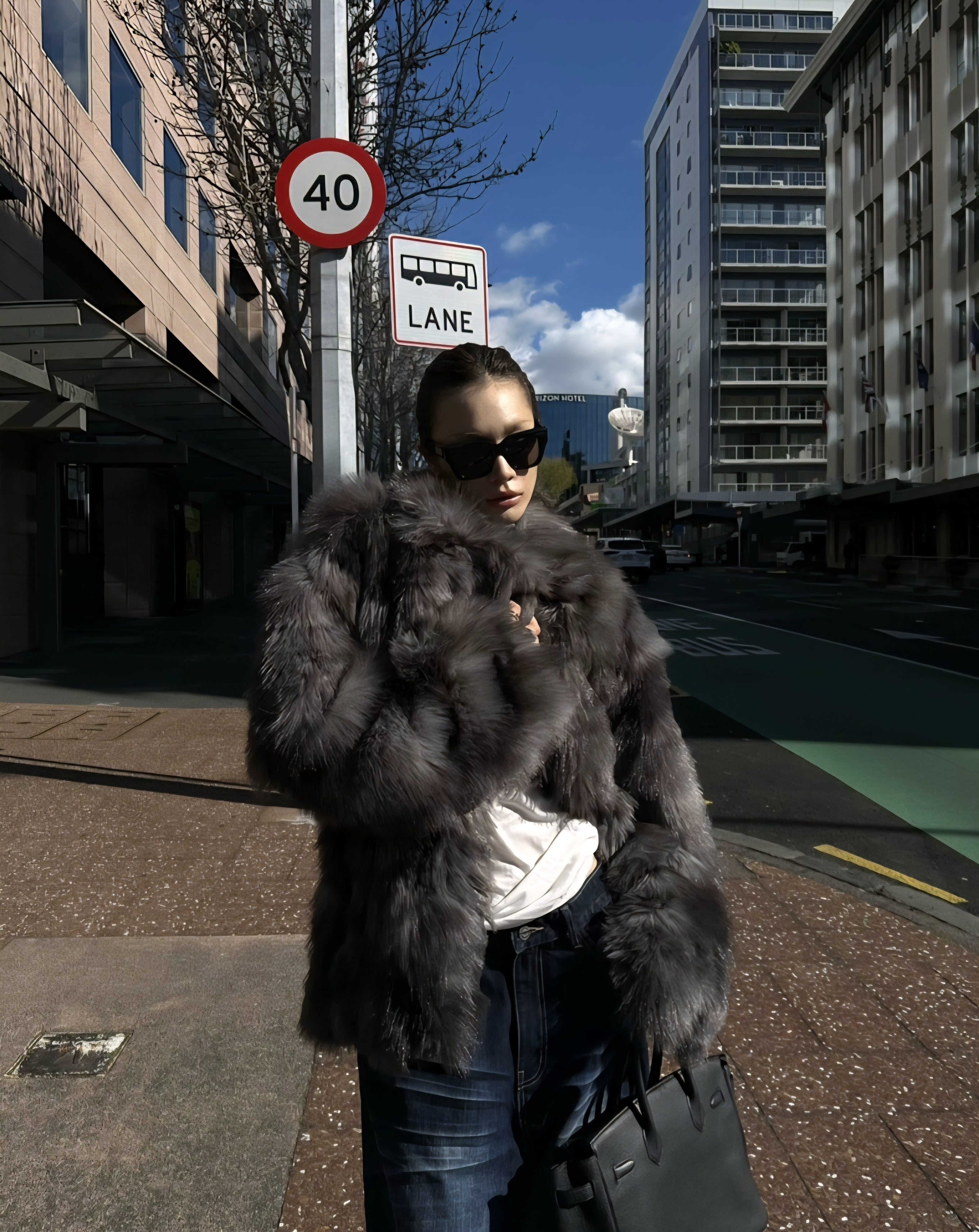 Ash Grey Royal Fur Coat