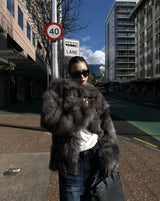 Ash Grey Royal Fur Coat