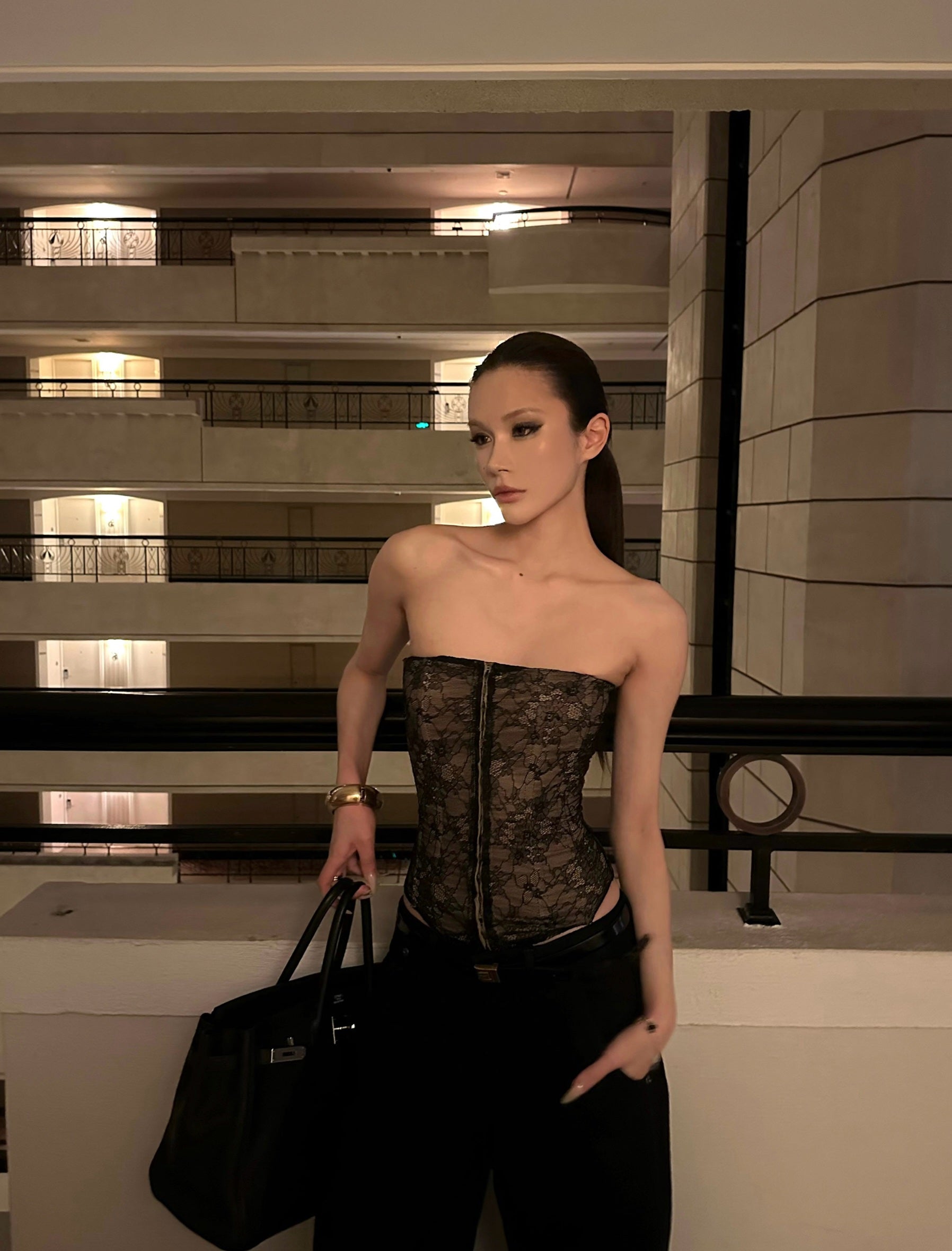 [Pre-sale] Danger Cinch Lace Corset Top