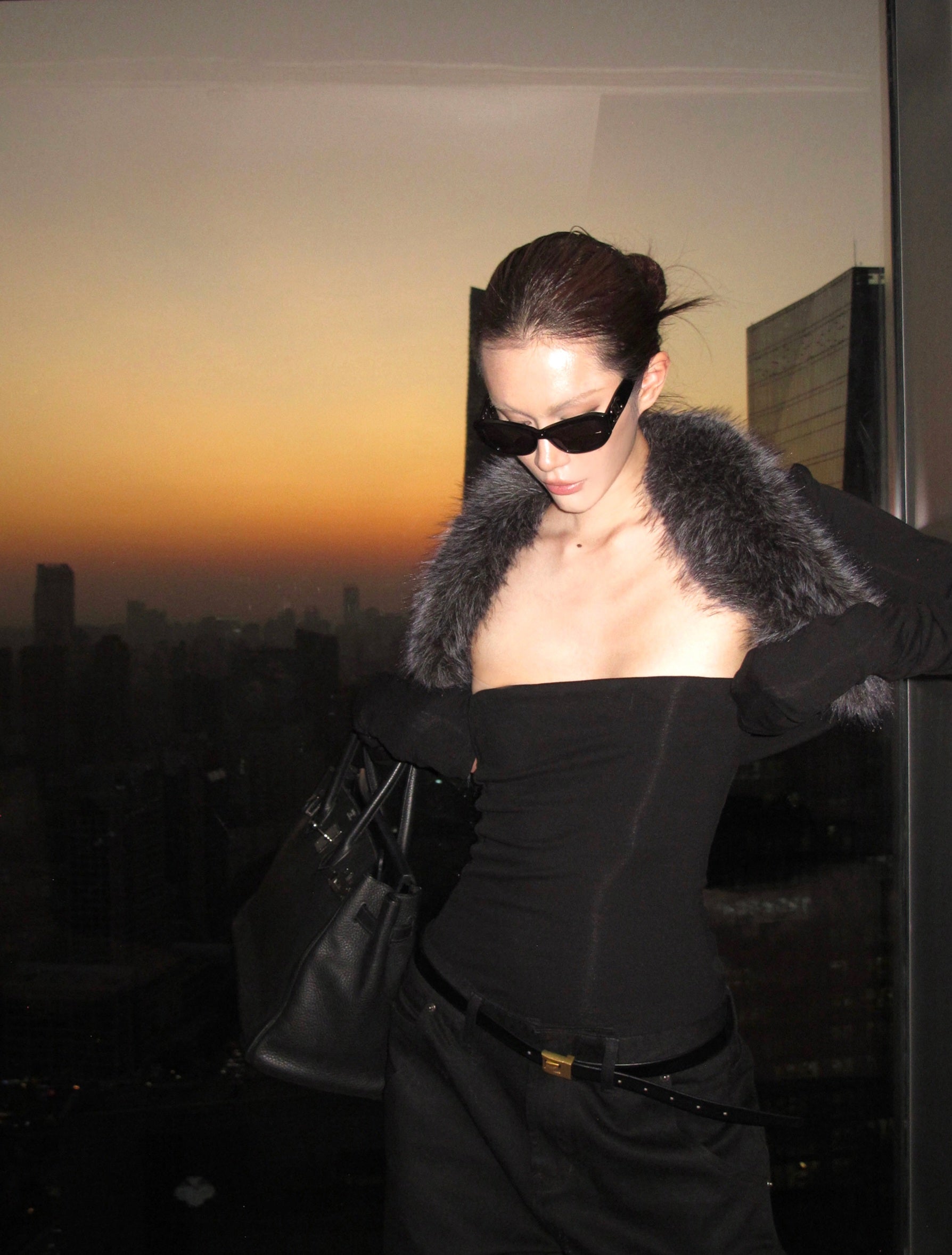 [Pre-sale] Sharp Attitude Faux Fur Bolero & Tube Top