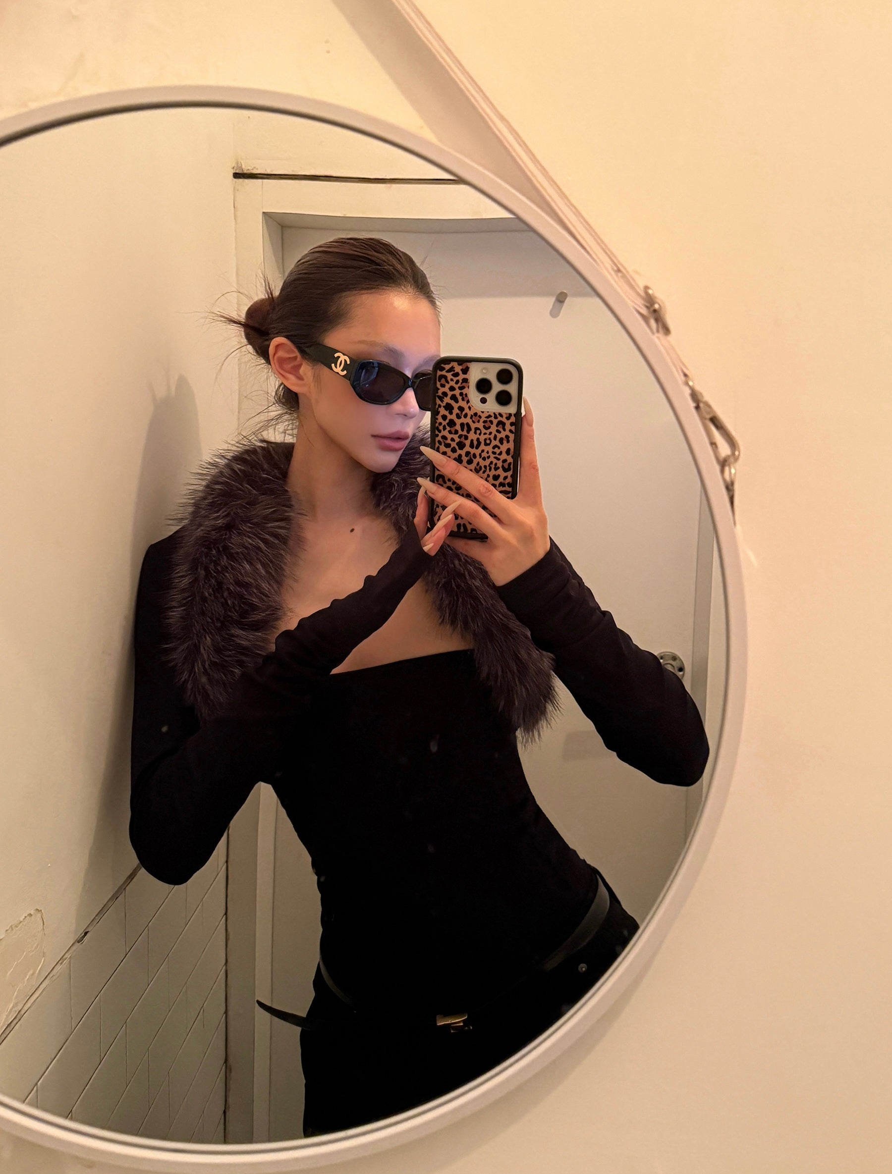 [Pre-sale] Sharp Attitude Faux Fur Bolero & Tube Top