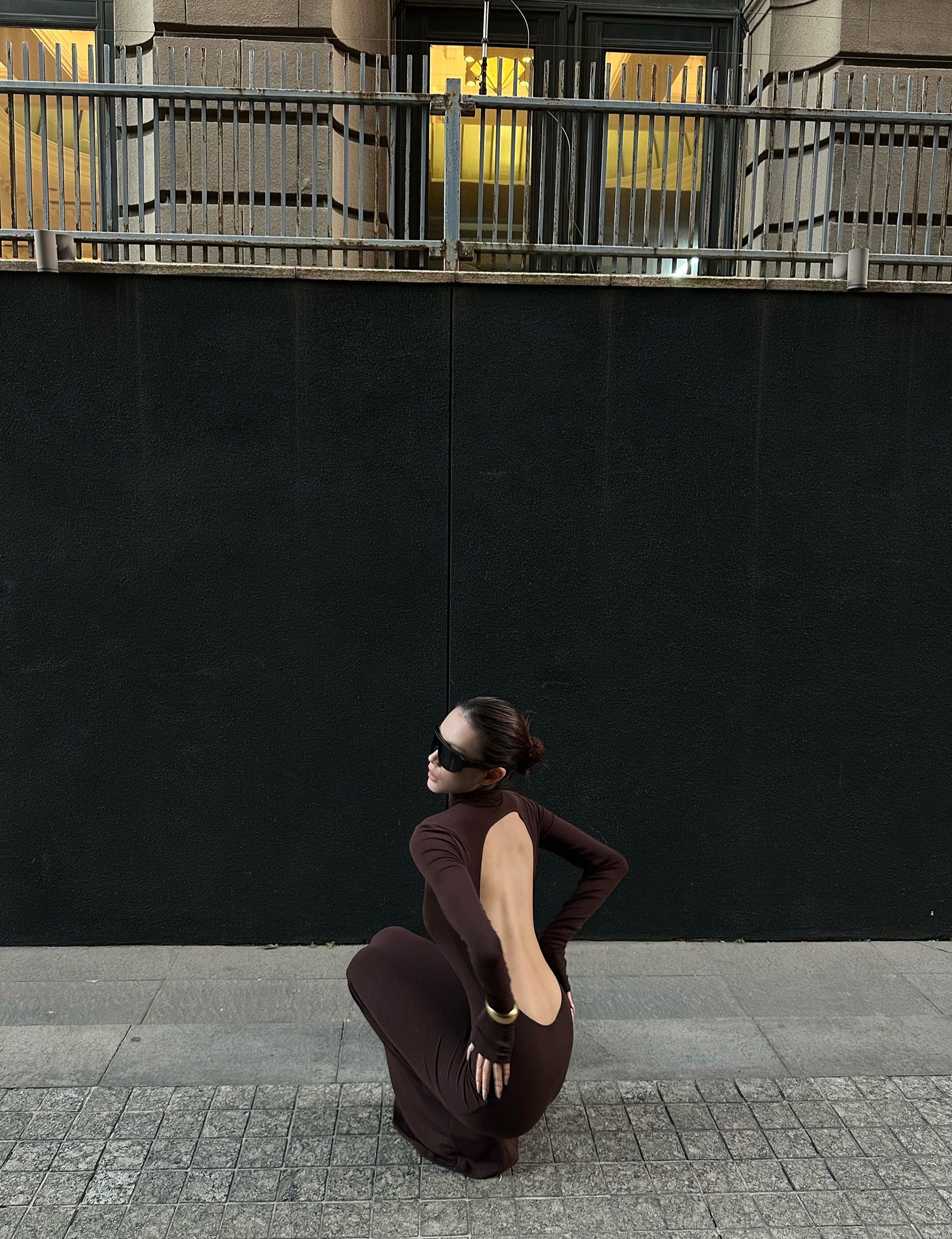 [Pre-sale] Silky Cocoa Backless Gown