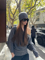 [Pre-sale] Effortless Off-Shoulder Knit & Beanie