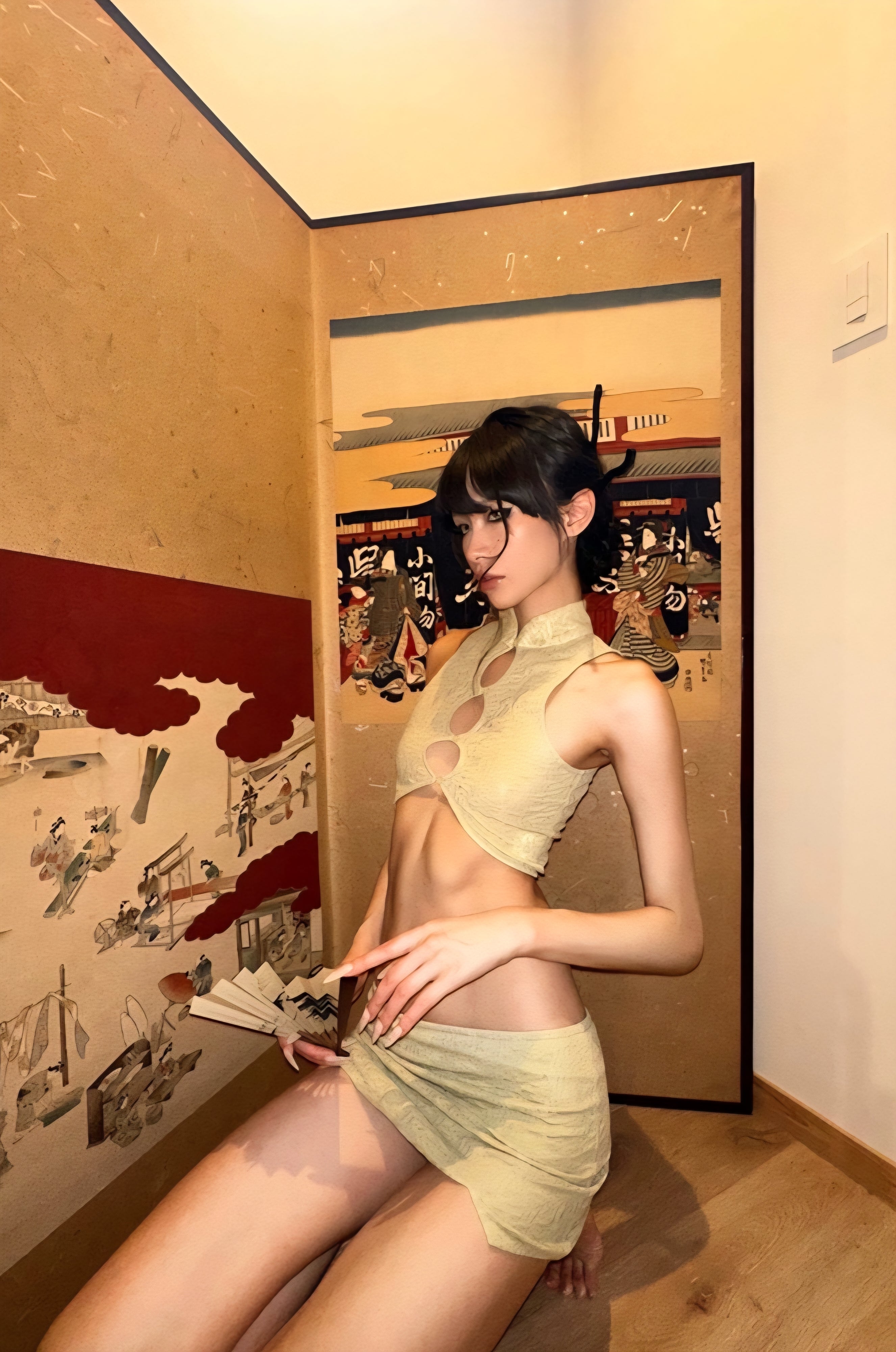 Aiko Cutout Halter Top