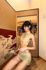 Aiko Cutout Halter Top