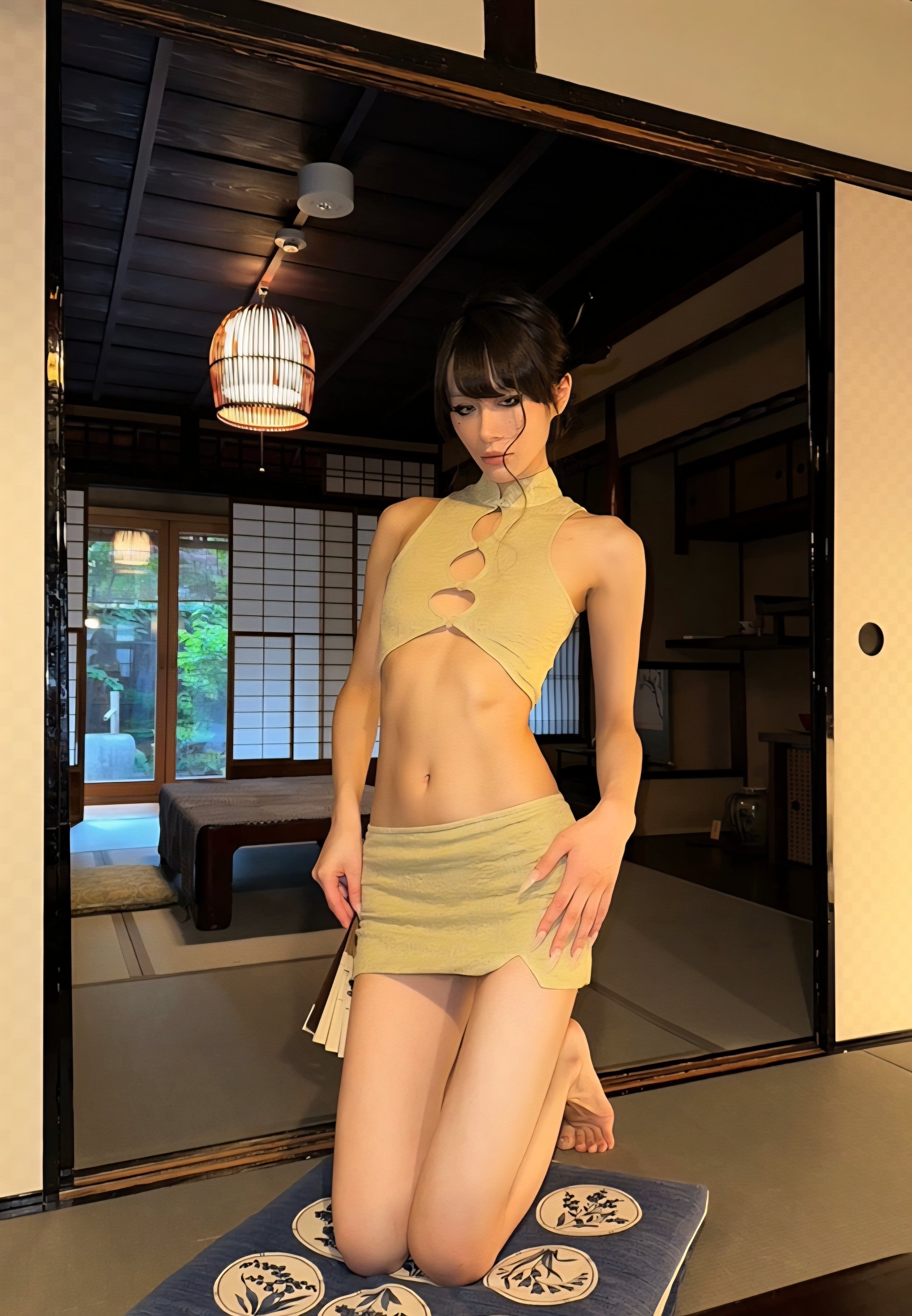 Aiko Cutout Halter Top