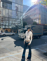 Tokyo It-Girl Fur Trim Top