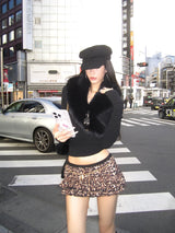 Tokyo It-Girl Fur Trim Top